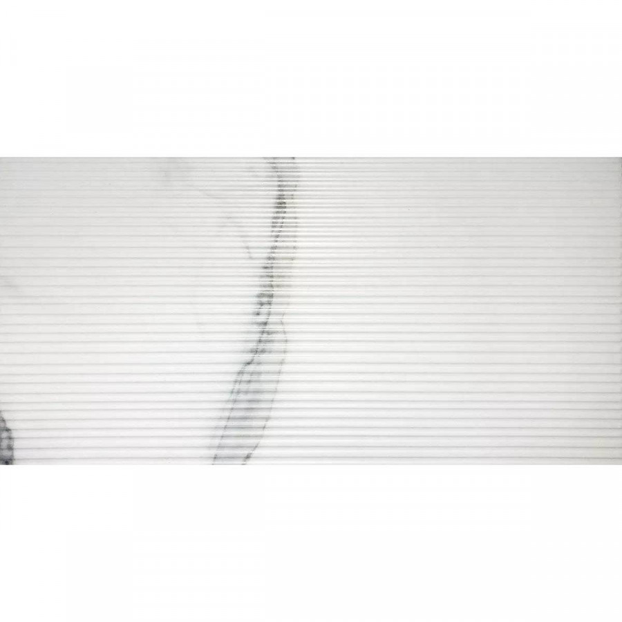 Керамогранит 60x30 10мм Marble Trend K-1001/SR Calacatta Struct Rect сатинированная белый Kerranova