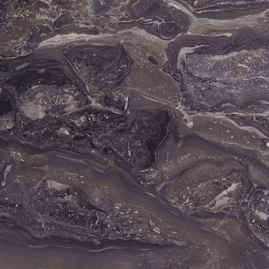 Керамогранит 120x120 6.5мм Aesthetica AeOro6120Lp лаппатированная черный La Faenza