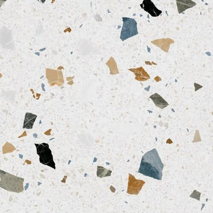 Плитка Плитка 80x80 11мм Stracciatella-R Nacar 8L09 матовая белый терраццо, камень Arcana Ceramica Arcana Ceramica