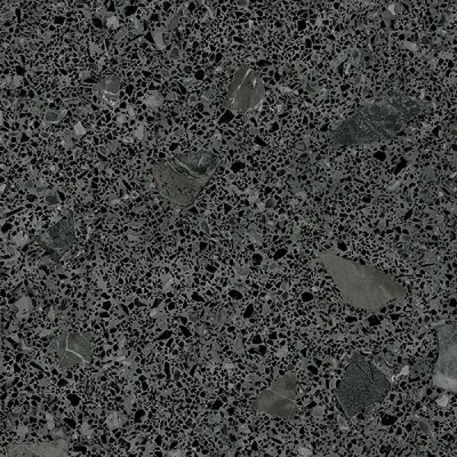 Плитка Плитка 60x60 10мм Miscela Grafito 8Ct2 матовая черный камень, терраццо Arcana Ceramica Arcana Ceramica