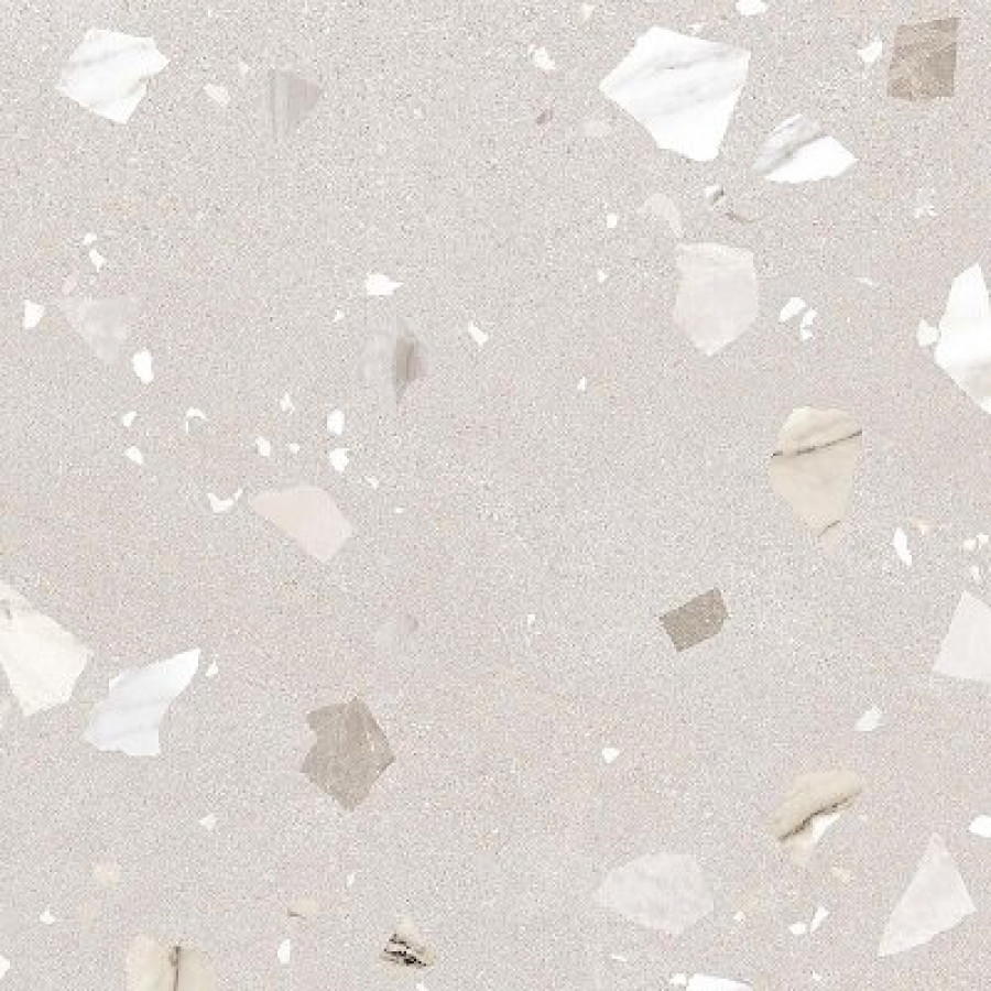 Плитка Плитка 80x80 11мм Ribe-R Beige 8L40 матовая бежевый камень, терраццо Arcana Ceramica Arcana Ceramica