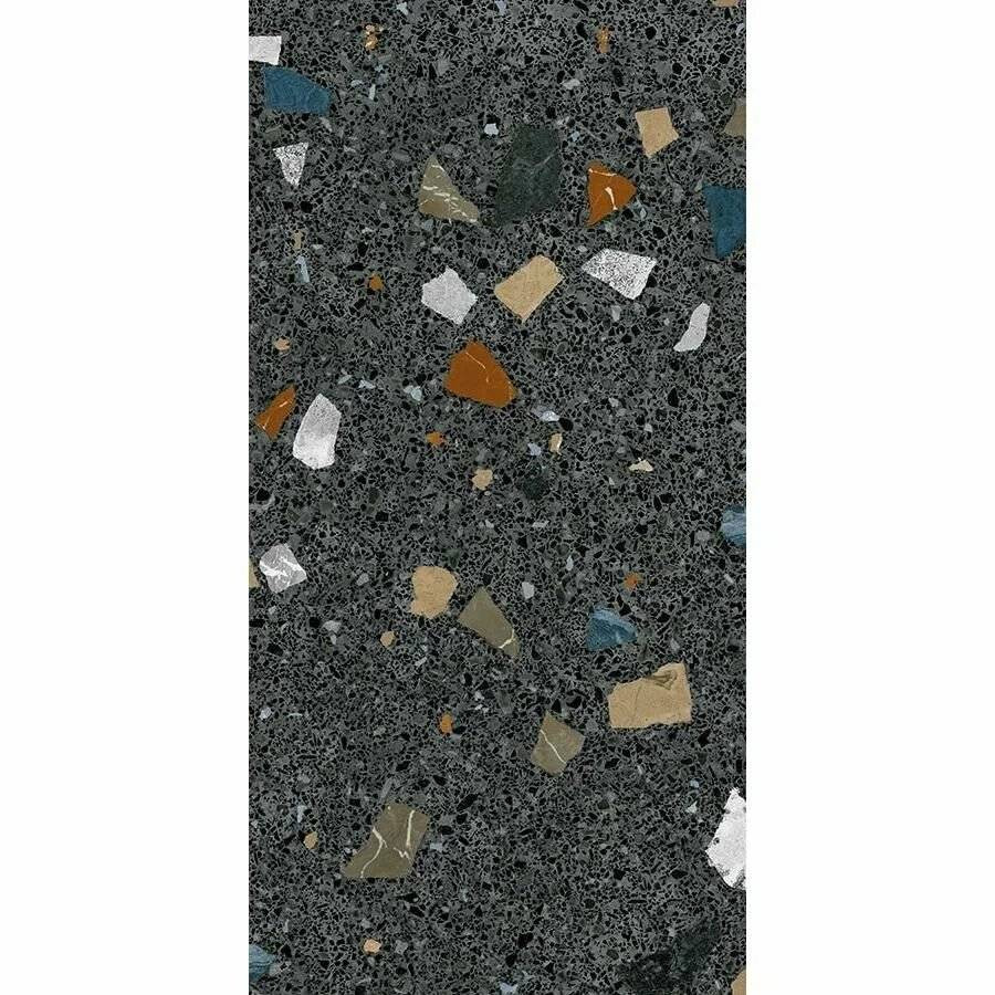 Керамогранит 120x60 9мм Stracciatella ARC_STR_SG60120 матовая черный Arcana