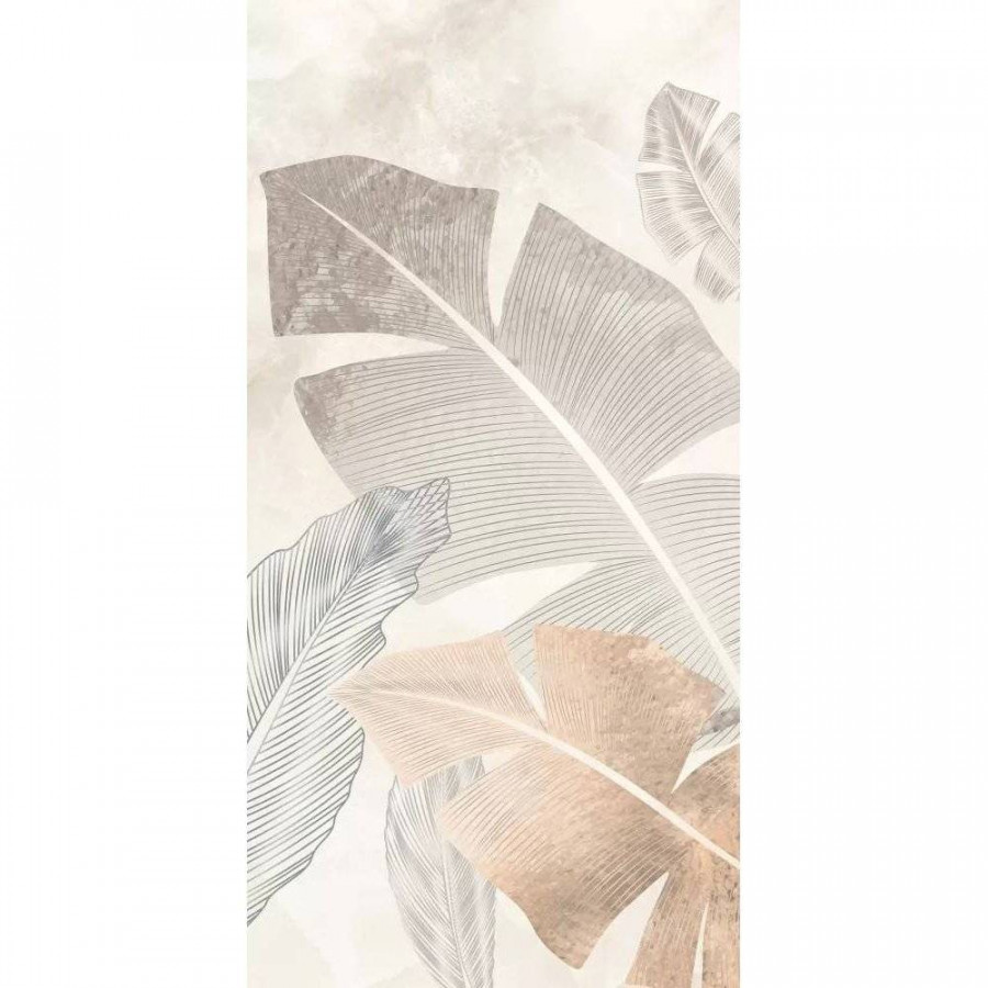 Керамогранит 120x60 9мм Lumiere Decor Classic Leaf сатинированная бежевый La Fenice