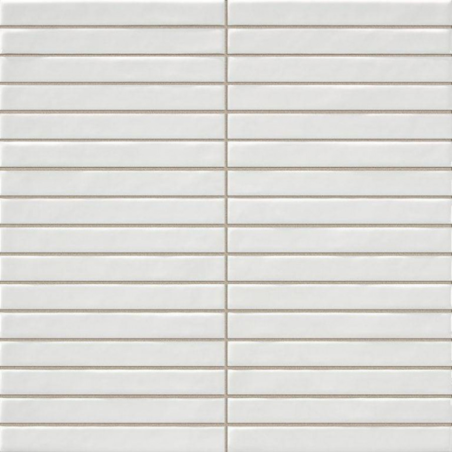 Керамическая плитка 35x35 10мм Kromo Pencil White глянцевая белый La Platera