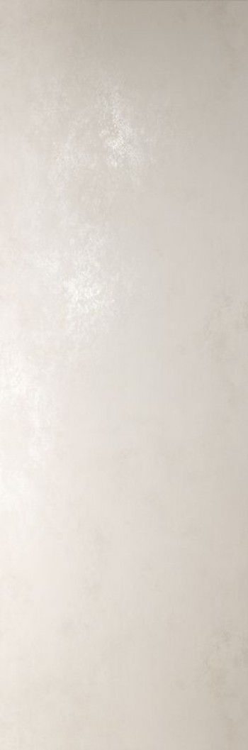 Плитка Плитка 300x100 6мм Oxide Avorio 5 Lamf004035 лаппатированная белый металл Laminam Laminam