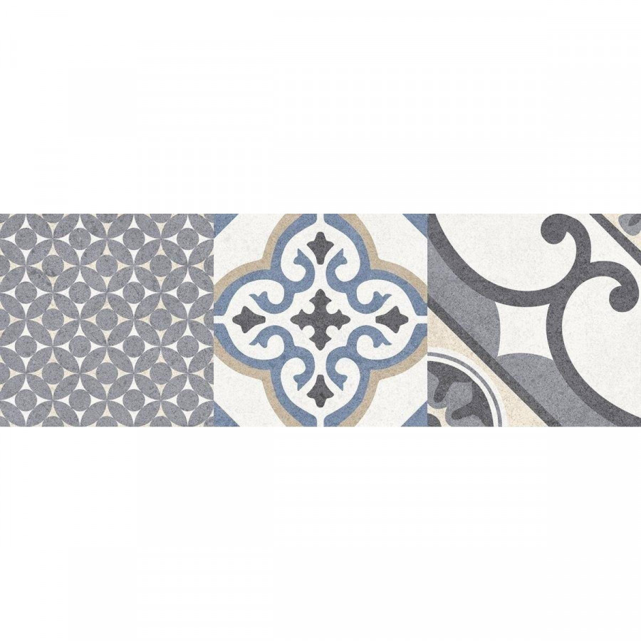 Керамическая плитка 60x20 9мм Рок 60090 Узор матовая белый Laparet