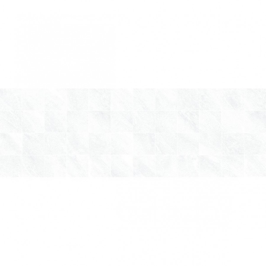 Декор 60x20 9мм Роял MM60077 Белый Мозаичный глянцевая белый Laparet