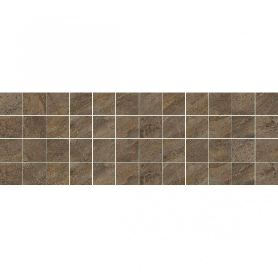 Декор 60x20 9мм Роял MM60072 Коричневый Мозаичный глянцевая коричневый Laparet