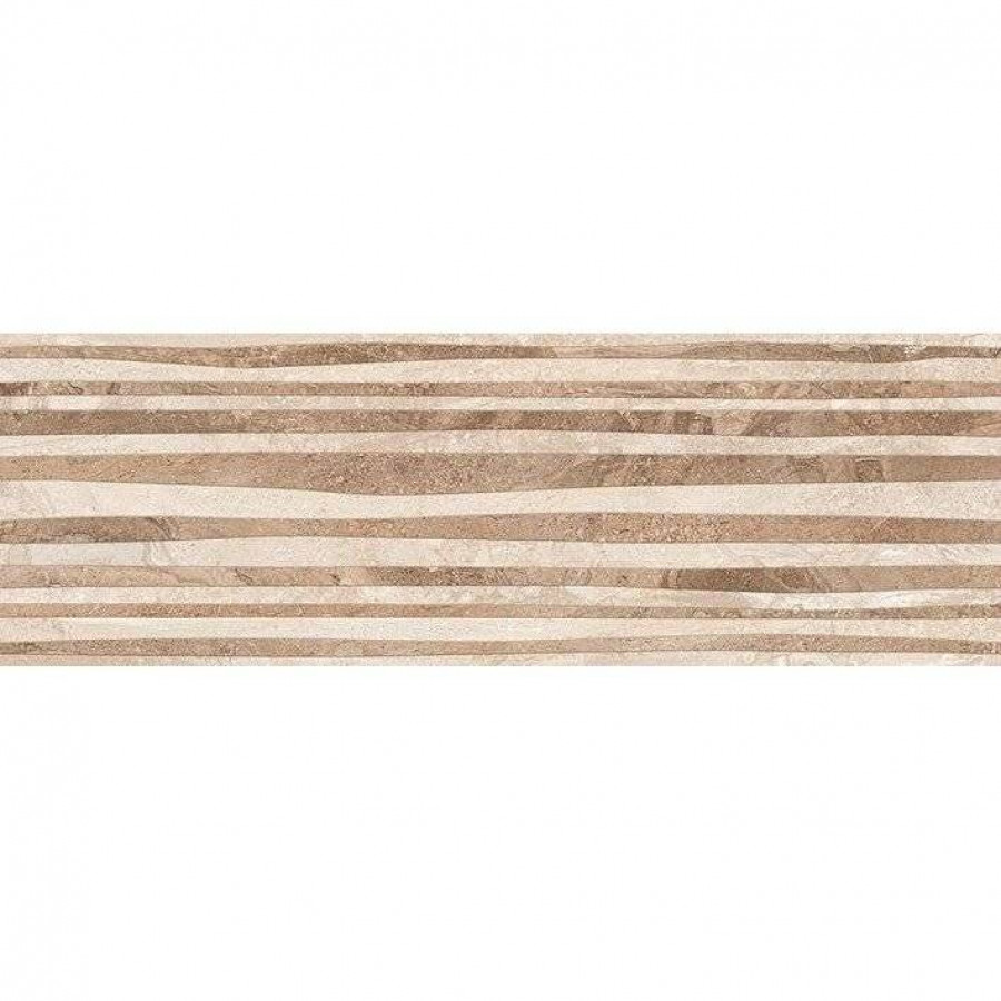 Керамическая плитка 60x20 9мм Поларис 00-00-5-17-10-11-493 Бежевый Рельеф глянцевая серый Laparet