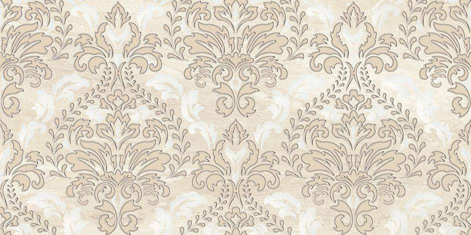 Декор 40x20 9мм Арена 04-01-1-08-03-11-456-1 Дамаск Бежевый глянцевая двухцветный Laparet