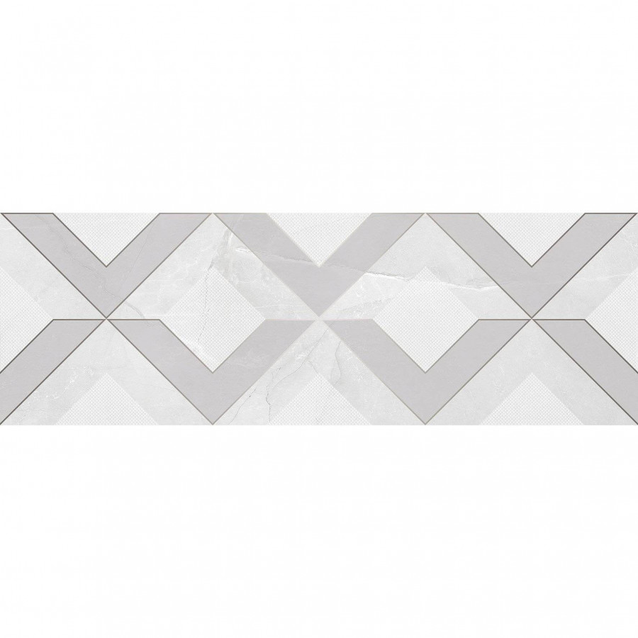 Декор 60x20 9мм Монти OS\A189\60150 Белый глянцевая серый Laparet