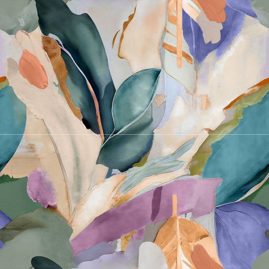 Панно 80x80 10мм Импрессион OS/B392/2x/48000R блу Глянцевый Обрезной глянцевая многоцветный Laparet