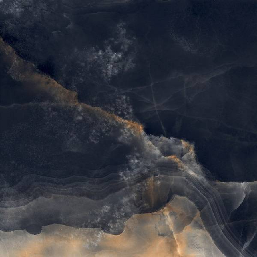 Керамогранит 80x80 9мм Интерстеллар Блэк Черный Полированный полированная черный Laparet