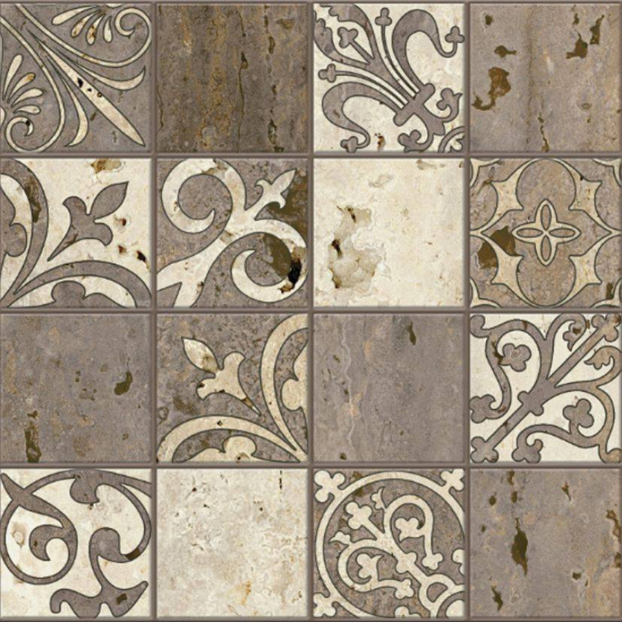 Декор 60x20 10мм Травертино 3064-0002 Многоцветный матовая коричневый Lasselsberger Ceramics