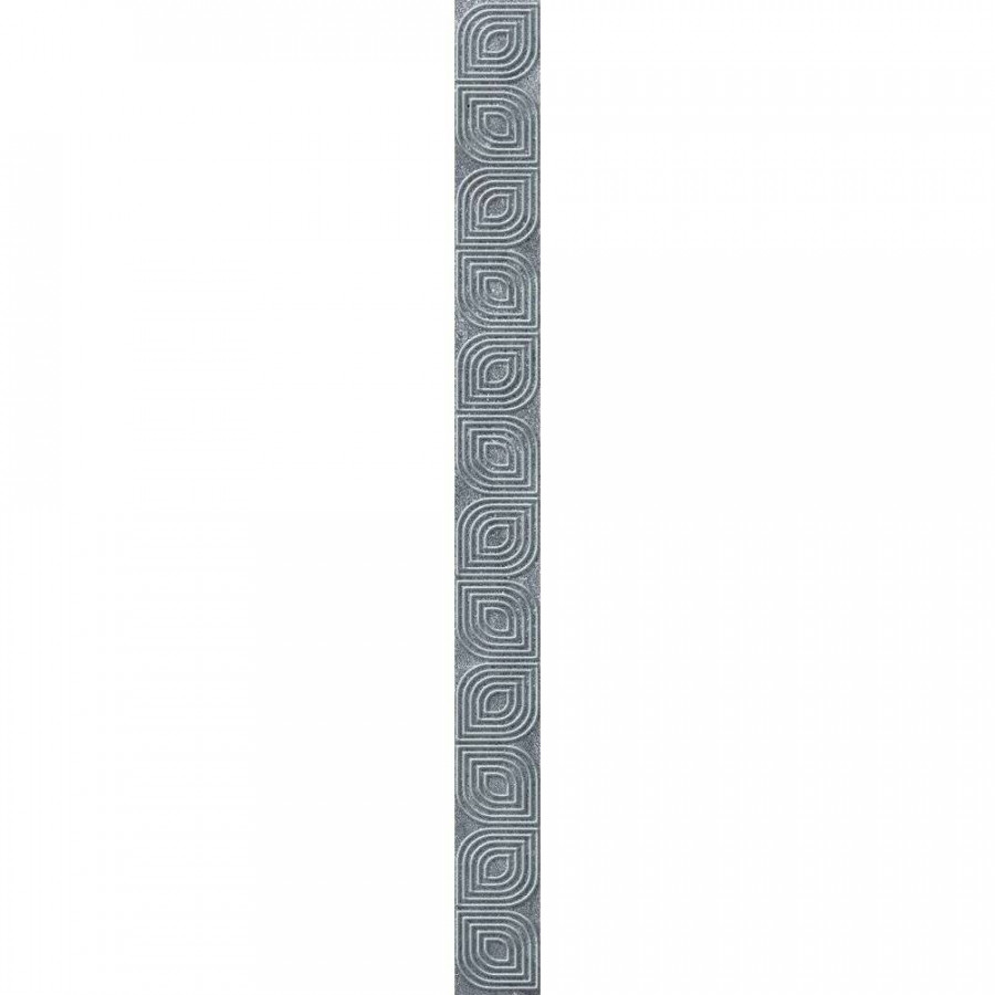 Бордюр 40x4 8мм Кампанилья 1504-0154 Серый матовая серый Lasselsberger Ceramics