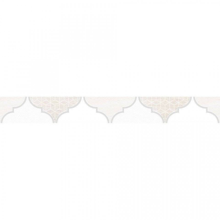 Бордюр 40x6 9мм Мореска 1504-0170 Бежевый матовая белый Lasselsberger Ceramics