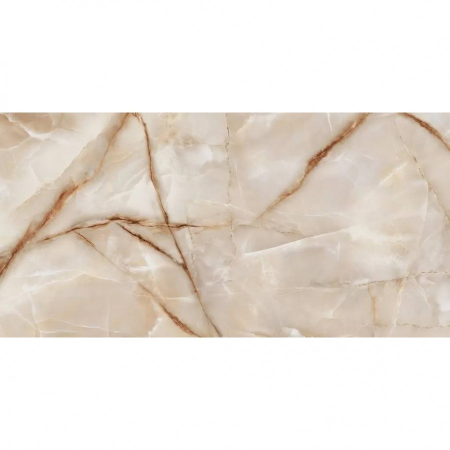 Керамогранит 120x60 7мм Onyx Royal 60120ORO11P Latte полированная коричневый LCM