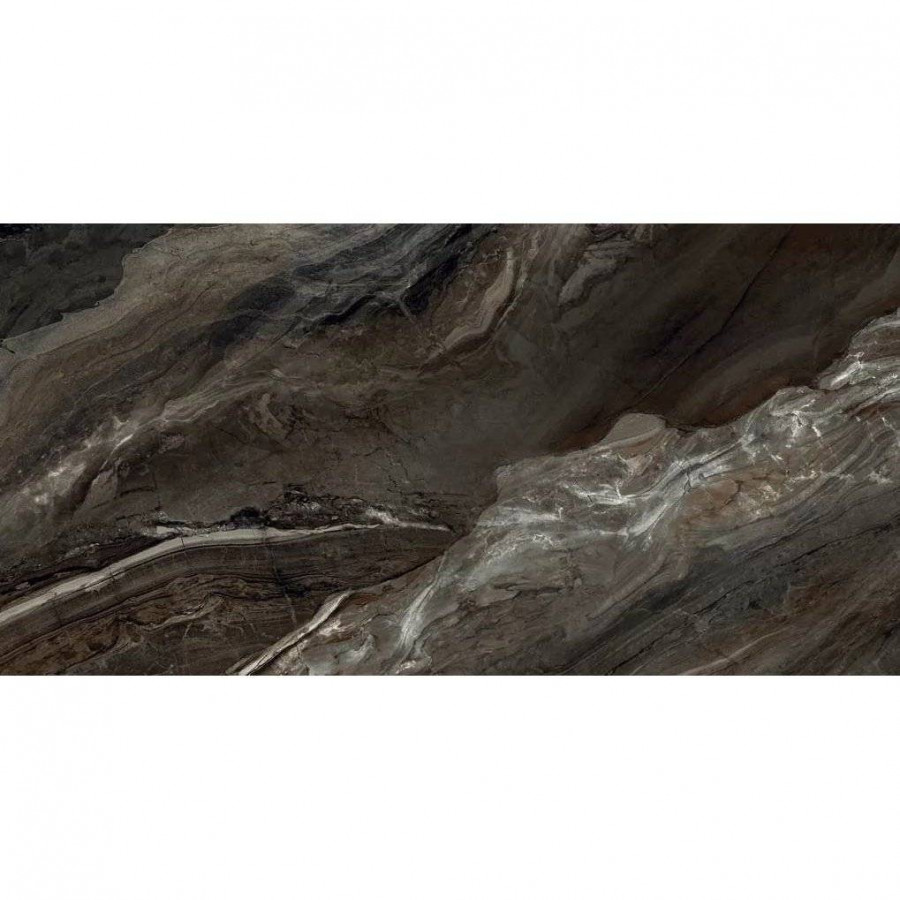 Керамогранит 120x60 8мм Argentina 60120ARI99HG Dark Суперполированный глянцевая коричневый LCM