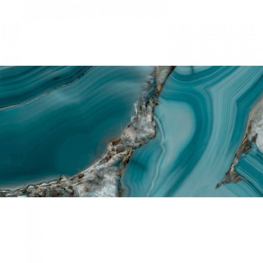 Керамогранит 120x60 8мм Wow 60120WOW16HG Aquamarine Суперполированный глянцевая синий LCM