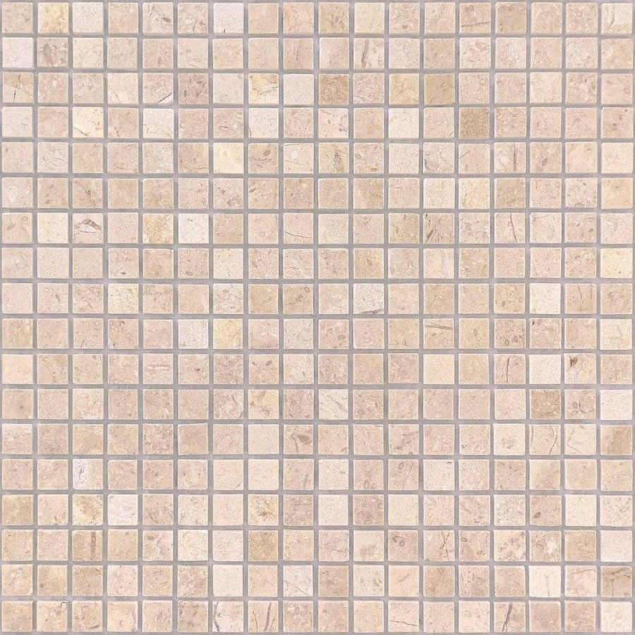 Мозаика 31x31 4мм Pietrine 4 Crema Marfil Pol (1.5x1.5) глянцевая бежевый LeeDo