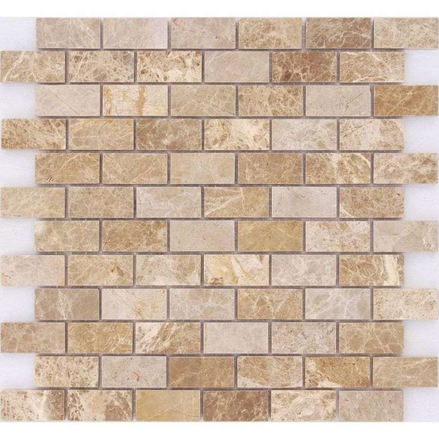 Мозаика 30x30 4мм Pietrine 4 Emperador Light Pol (2.3x4.8) полированная коричневый LeeDo