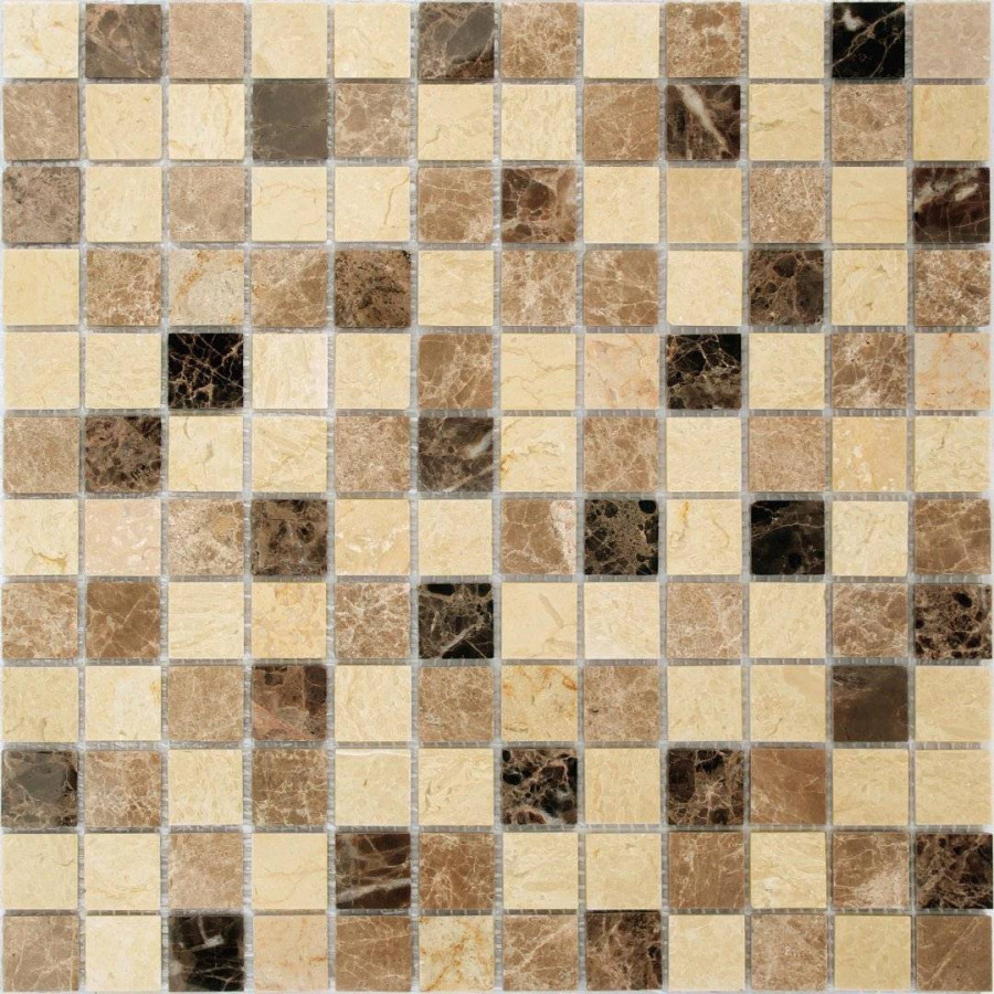 Мозаика 30x30 4мм Pietrine 4 Pietra Mix 1 Pol (2.3x2.3) полированная бежевый LeeDo