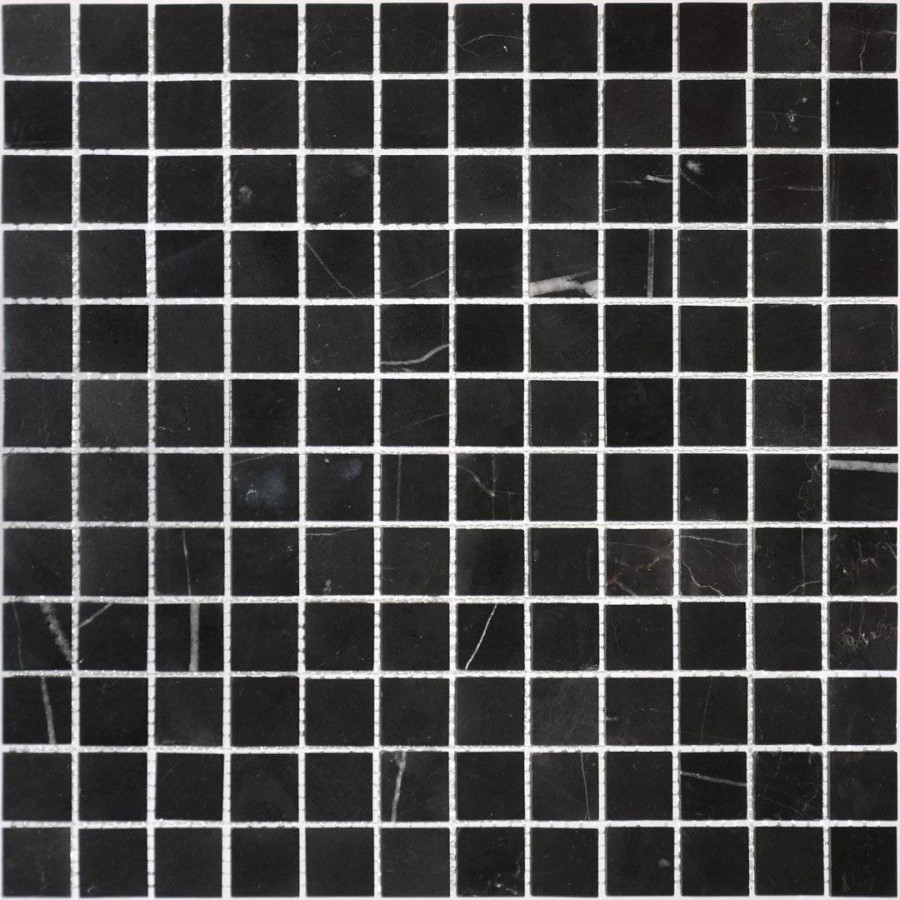 Мозаика 30x30 7мм Pietrine 7 Nero Oriente Pol (2.3x2.3) полированная черный LeeDo