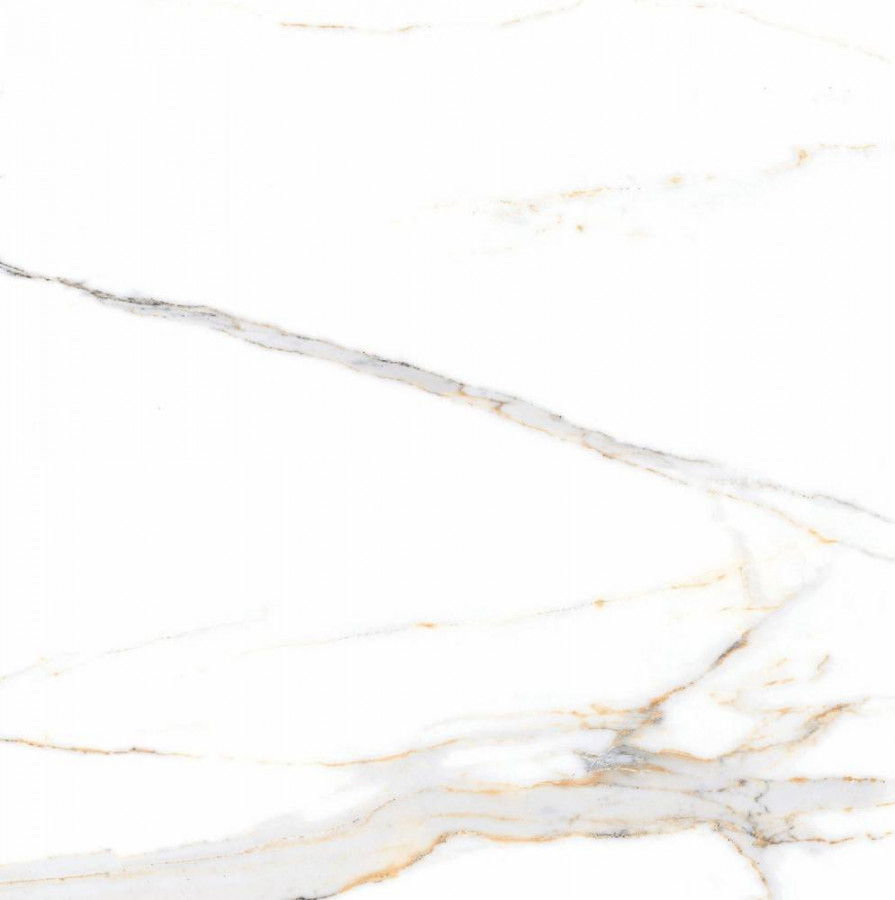 Керамогранит 60x60 9мм Glossy Iceland Gold Polish полированная белый Maimoon