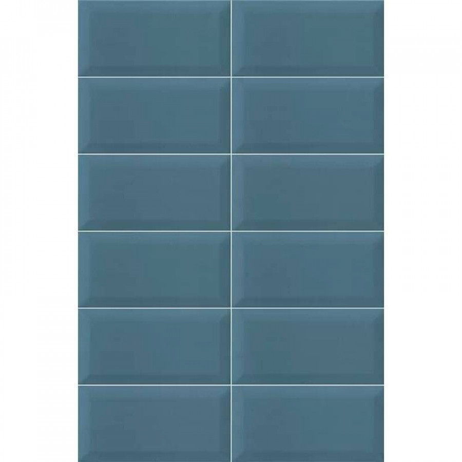 Керамическая плитка 20x10 10мм Plus Bissel Blu-Grey глянцевая синий Mainzu