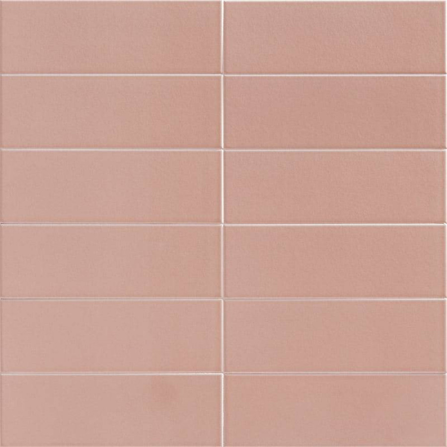 Керамическая плитка 30x10 8.7мм Jungle Flamingo матовая розовый Mainzu