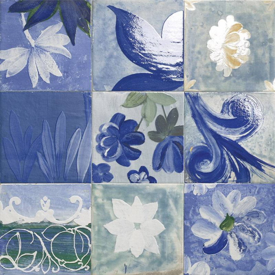 Керамогранит 20x20 8мм Porto Pav. Fino матовая синий Mainzu