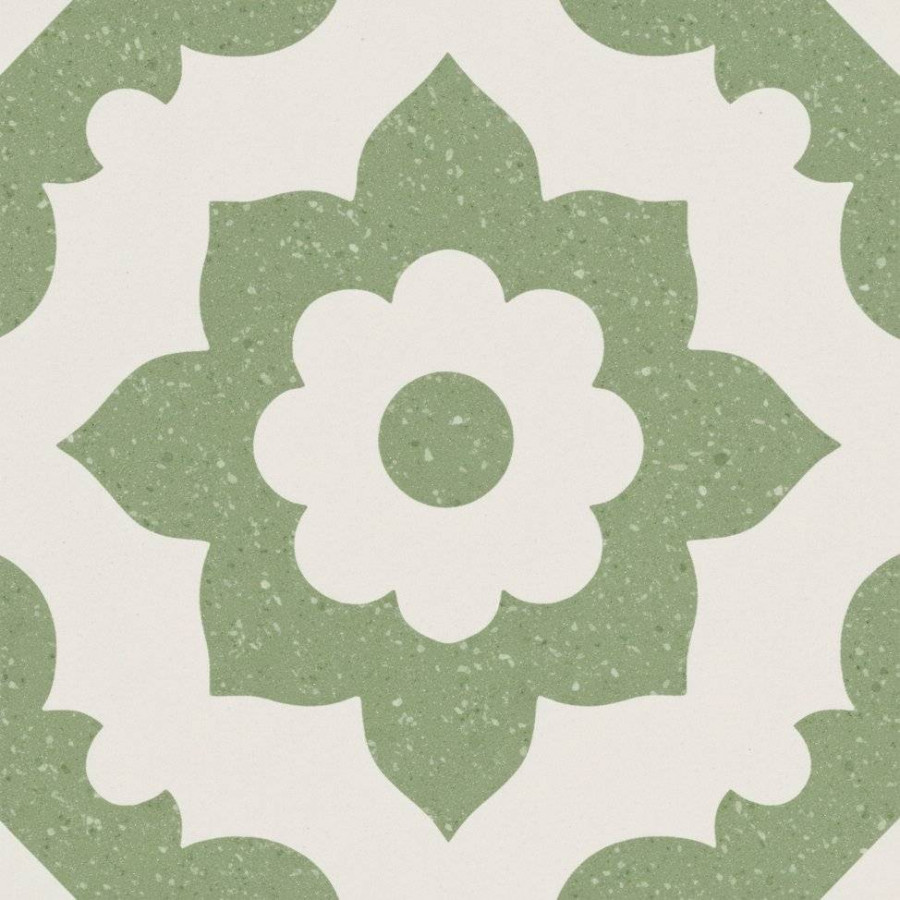 Керамогранит 20x20 8.3мм BM Santona Green Mate матовая зеленый Mainzu