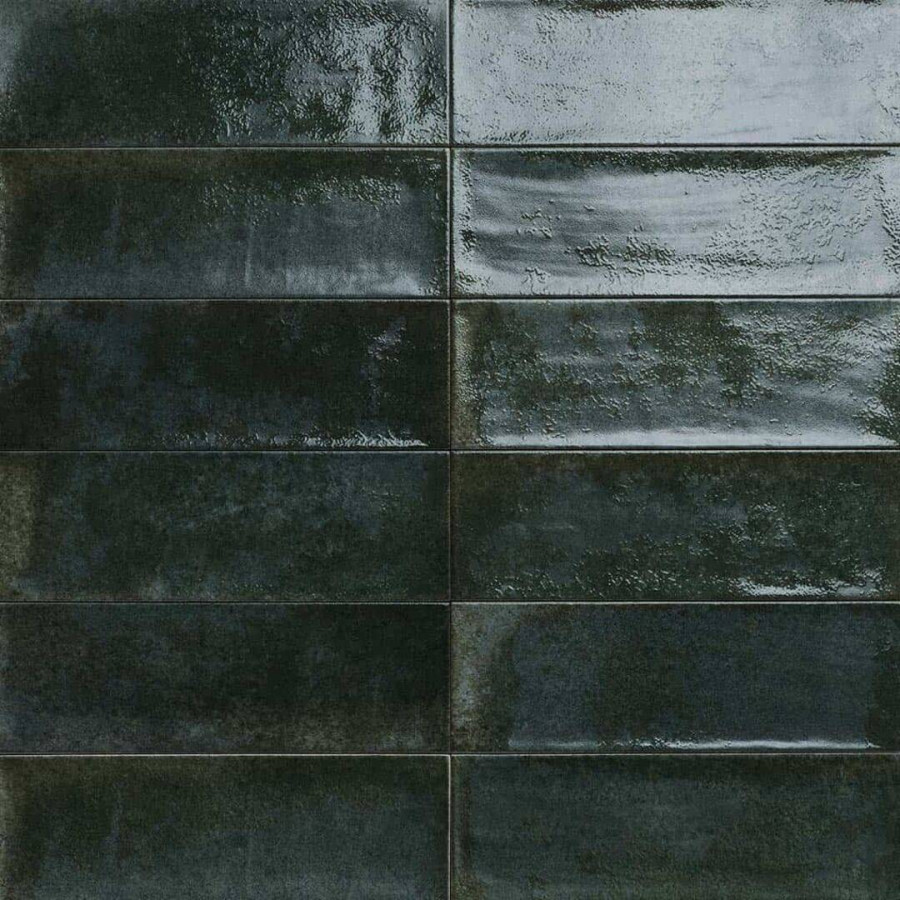 Керамическая плитка 30x10 7.8мм Village Evergreen глянцевая зеленый Mainzu