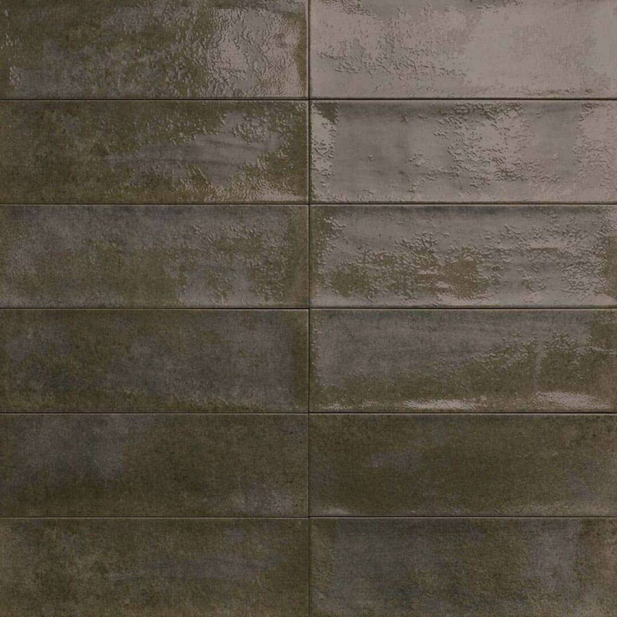 Керамическая плитка 30x10 7.8мм Village Castle глянцевая коричневый Mainzu