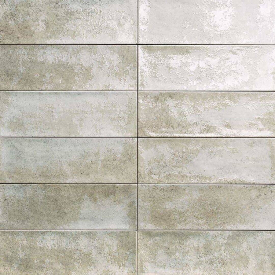 Керамическая плитка 30x10 7.8мм Village Tradewind глянцевая зеленый Mainzu