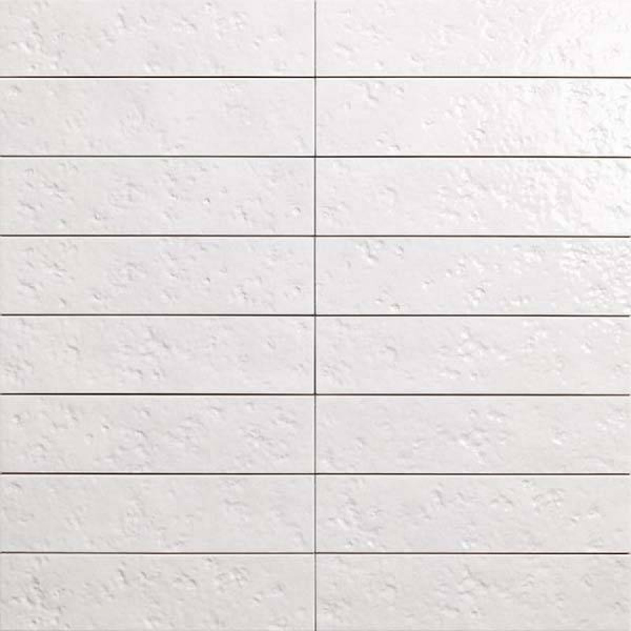 Керамическая плитка 30x8 8мм Amalfi PT03800 Bianco глянцевая белый Mainzu