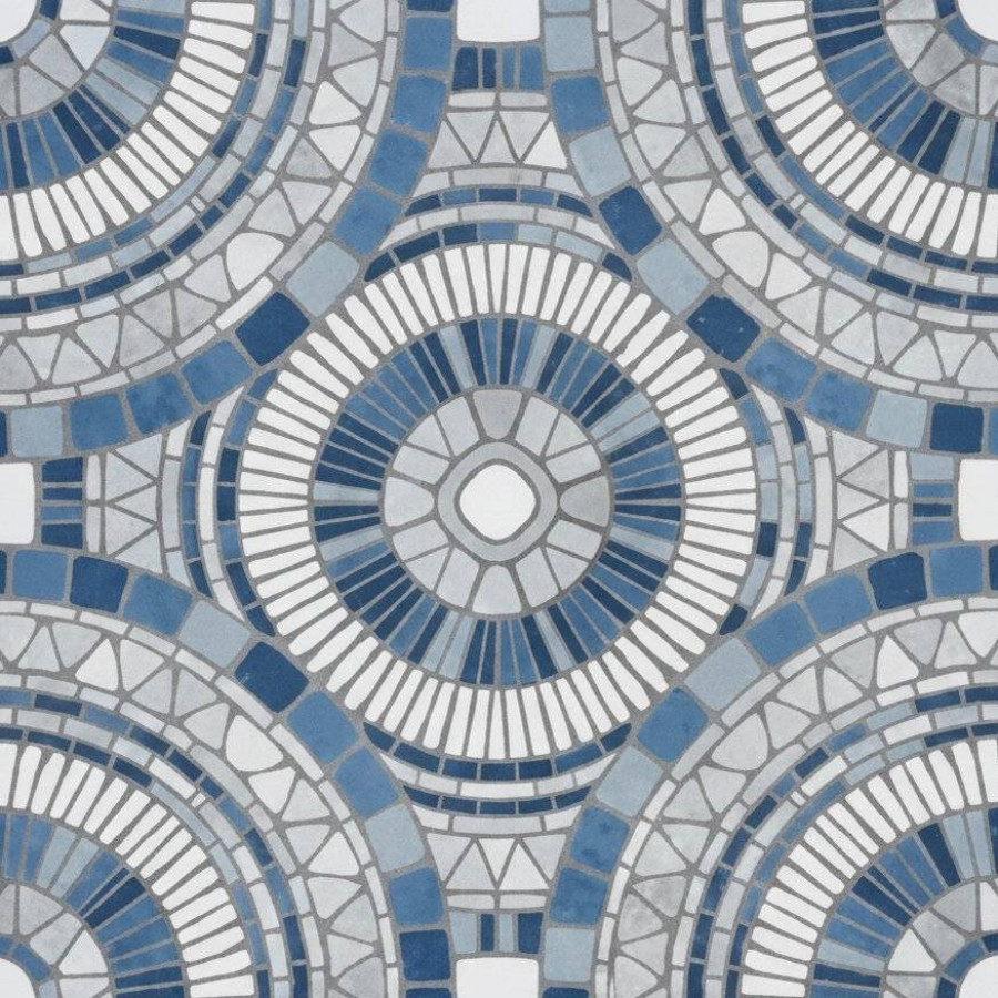 Керамогранит 20x20 8мм Halo Aurora матовая синий Mainzu