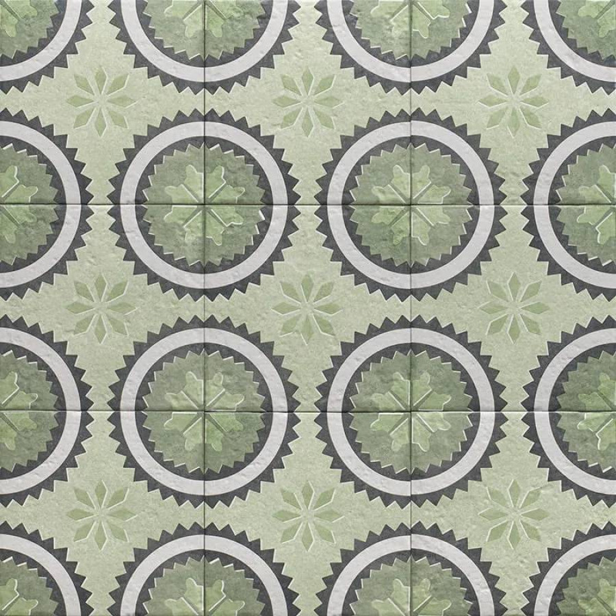 Декор 20x20 8.3мм Four Seasons PT03851 Decor Prairie матовая зеленый Mainzu