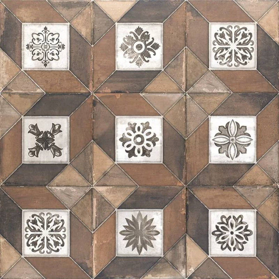 Декор 20x20 8.3мм Elegance PT03967 Deco Brown матовая коричневый Mainzu