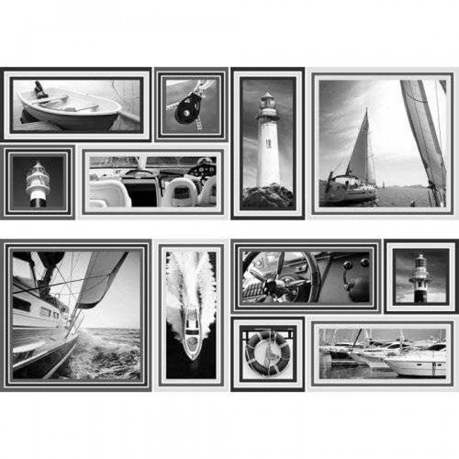 Панно 75x50 9мм Genova Decor Memories Gris-2 глянцевая белый Mallol