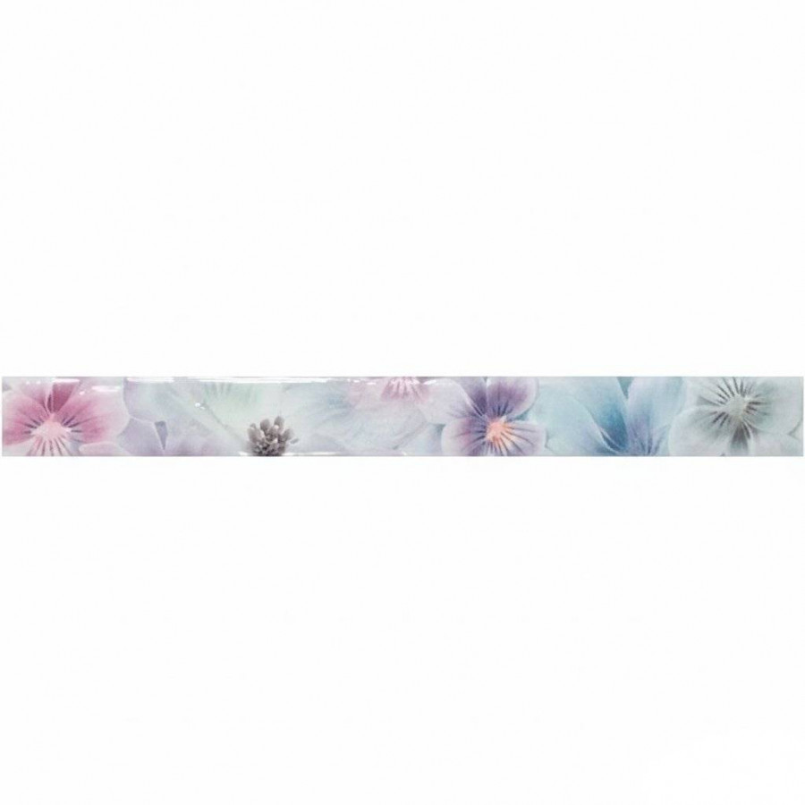 Бордюр 75x8 8мм Paris Listello Irina глянцевая фиолетовый Mallol