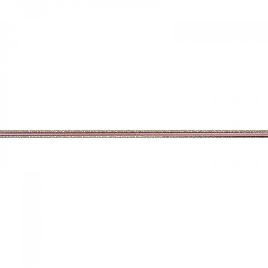 Бордюр 75x3 8мм Paris Listelo Glamour Lila глянцевая розовый Mallol