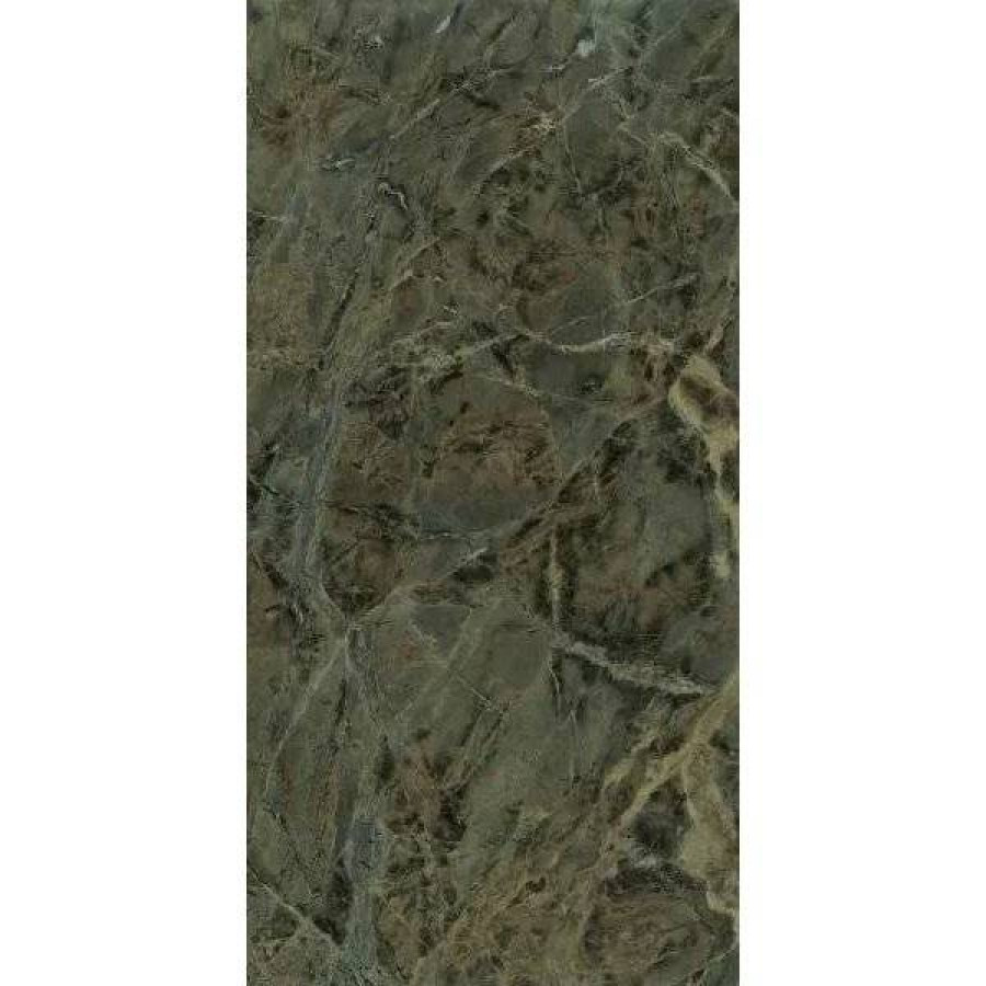Керамогранит 278x120 6мм Grande Marble Look MAFJ Verde Borgogna Lux полированная зеленый Marazzi Italy