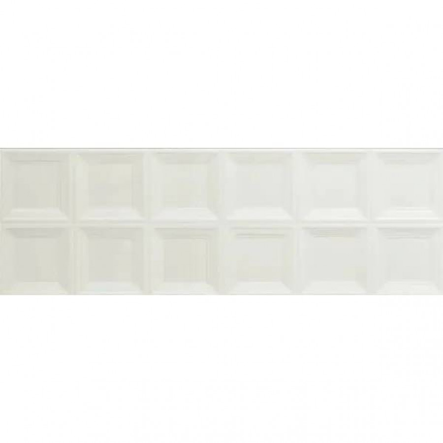 Керамическая плитка 90x30 10мм Bliss MP5V Square Ice 3D Str глянцевая белый Marazzi Italy