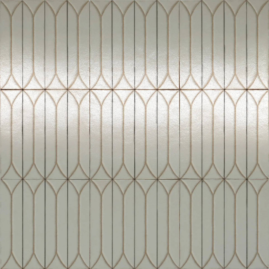 Керамогранит 38x9 13.5мм Terramater MPM6 Dune Struttura 3D Losanga Lux глянцевая бежевый Marazzi Italy