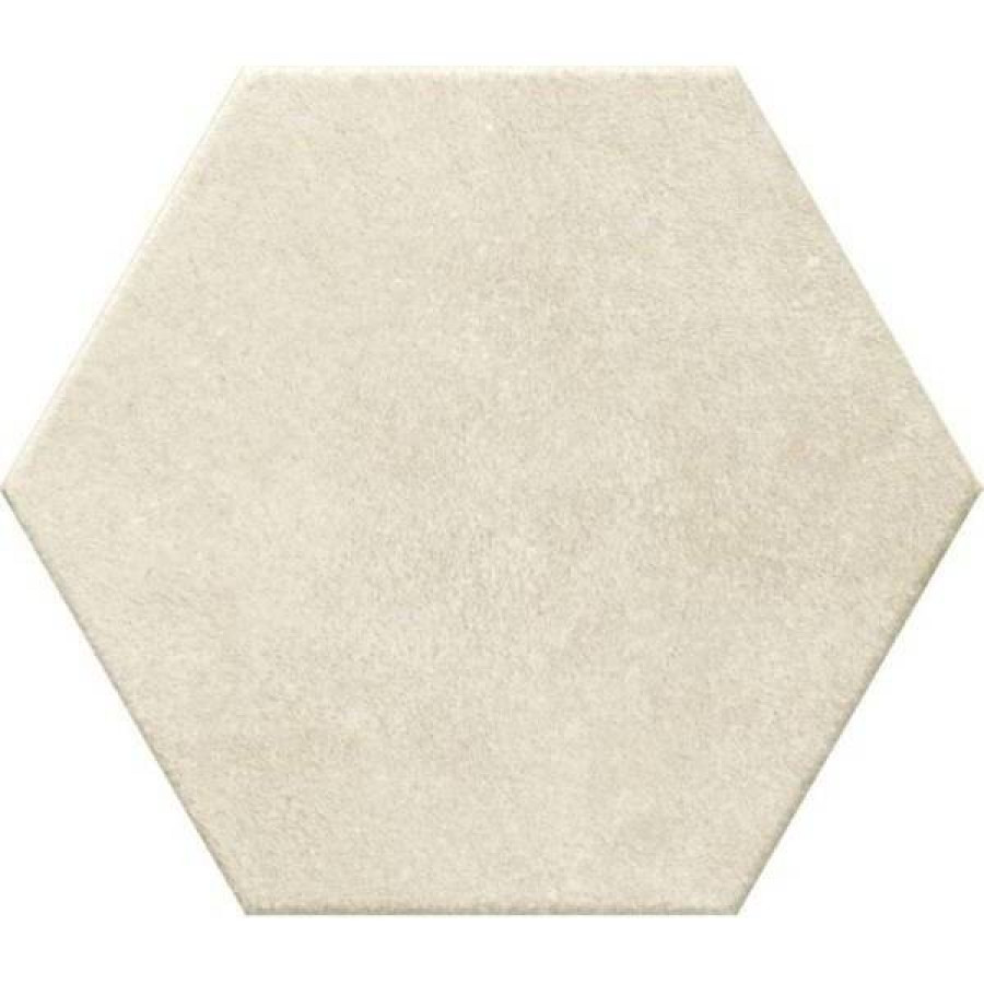 Керамогранит 25x22 9мм Terracreta J071 Marna Esagono матовая белый Marca Corona