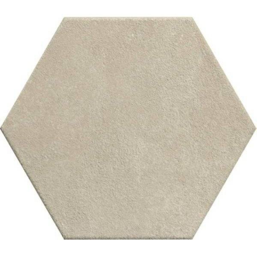 Керамогранит 25x22 9мм Terracreta J072 Argilla Esagono матовая серый Marca Corona