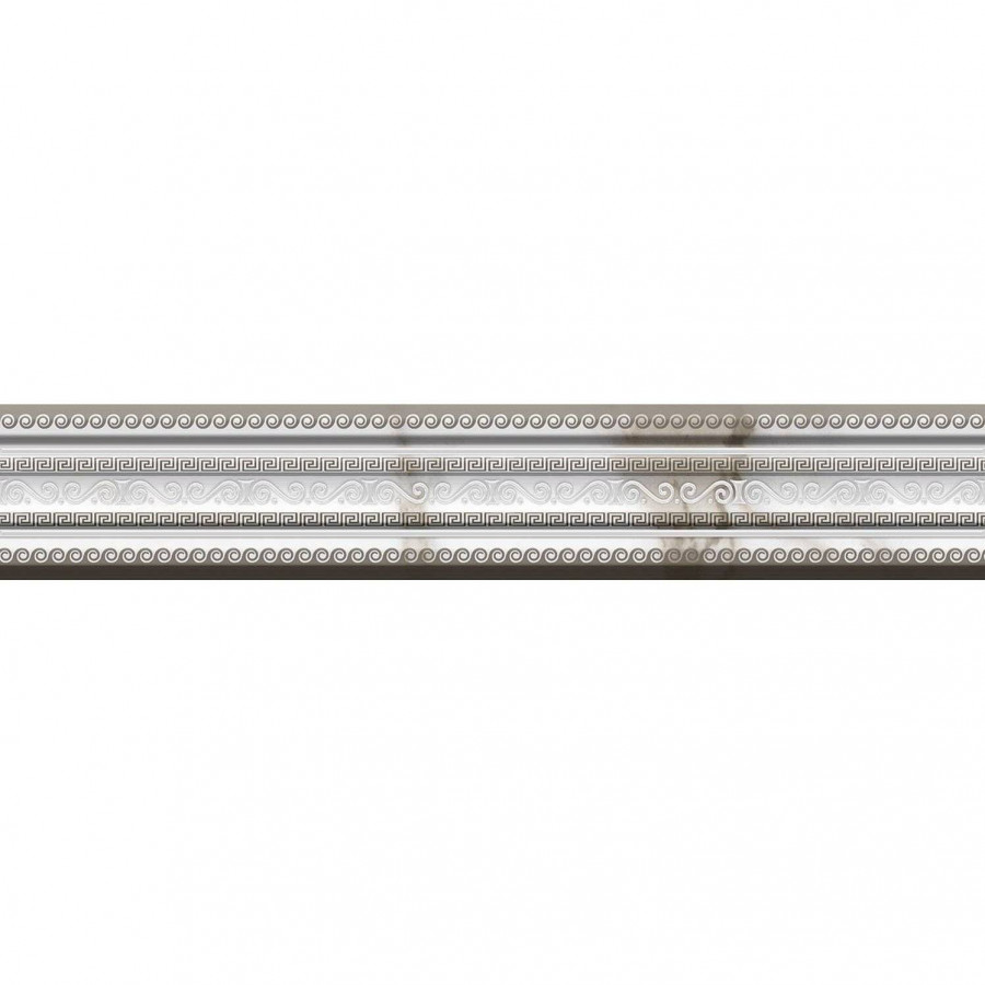 Бордюр 28x5 9мм Berlin Moldura глянцевая серый Mayolica Ceramica