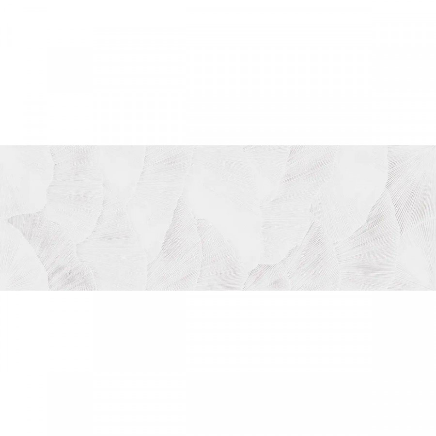 Керамическая плитка 90x30 8мм Santorini R0002765 Art White Glow матовая белый Metropol