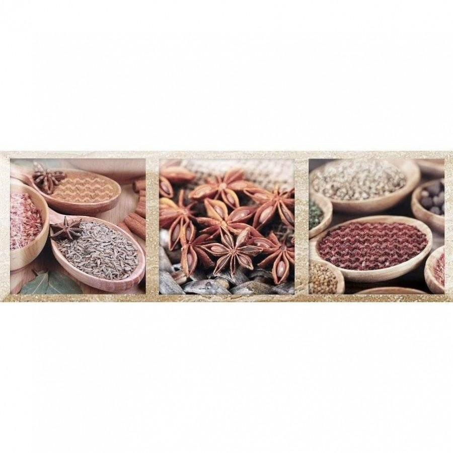 Декор 30x10 9мм Exquisit Decor A глянцевая бежевый Monopole